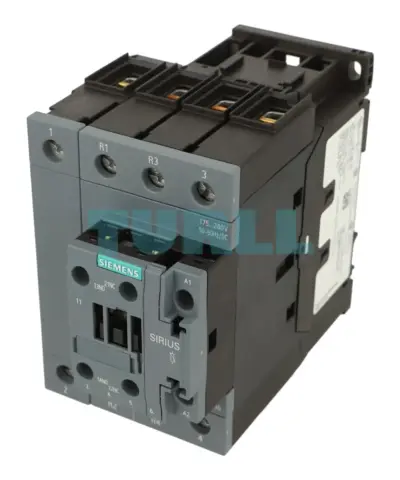 Siemens 3RT2535-1NP30 Power Contactor AC-3, 35 A, 18.5 kW, 4-Pole, 175–280 V AC/DC, Size S2