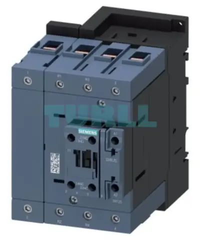 Siemens 3RT2545-1AB00 Power Contactor AC-3, 80A, 37 kW, 400V, 4-Pole, 24V AC Coil, S3 Size