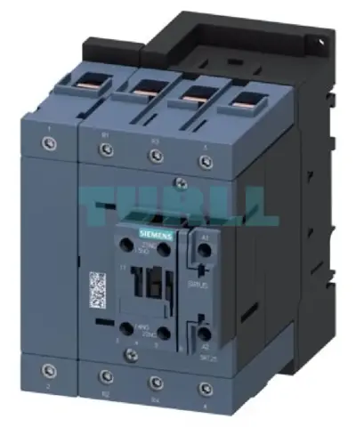 Siemens 3RT2545-1AF00 Power Contactor 80A, 37 kW, 4-Pole, AC-3, 110V AC, Screw Terminal