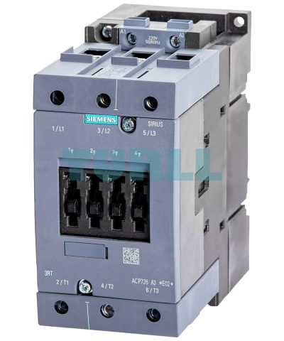 Siemens 3RT5045-1AR60 Contact Contactor 3-Pole, AC Contactor, 37 kW, AC-3, Size S3, Screw Terminal