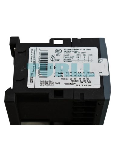 Siemens 3RT2516-1AP60 Power Contactor 4-Pole, AC-3, 9A, 4kW, 220V/240V, Screw Terminal