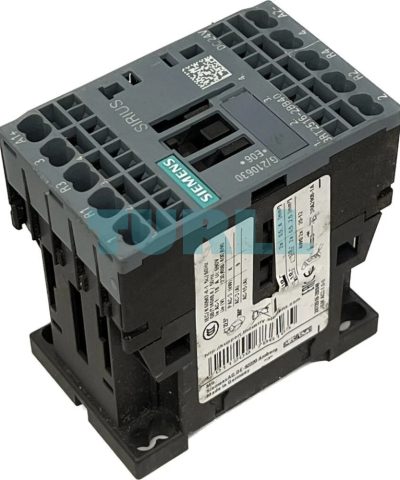 Siemens 3RT2516-2BB40 Power Contactor 9A, AC-3, 4kW/400V, 24V DC Coil, 4-Pole, S00