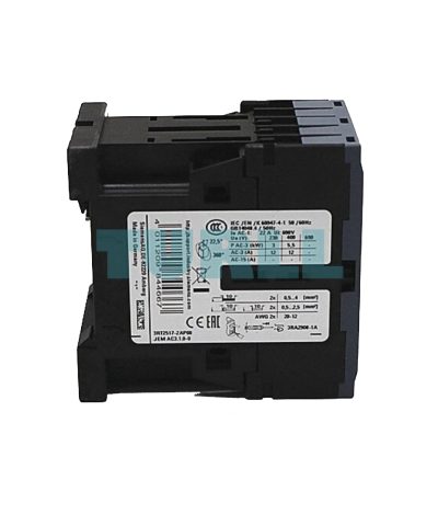 Siemens 3RT2517-2AP00 Power Contactor AC-3, 12A, 5.5 kW/400V, 4-Pole, 230V AC, S00