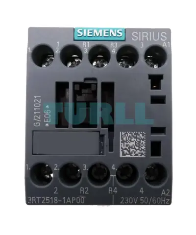 Siemens 3RT2518-1AP00 Power Contactor 16A, 4-Pole, 7.5 kW / 400V, AC-3