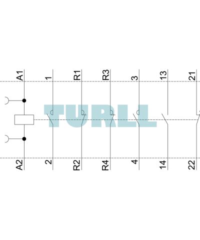 Siemens 3RT2526-2AC20 Power Contactor 25A, 11 kW / 400V, 4-Pole, AC-3