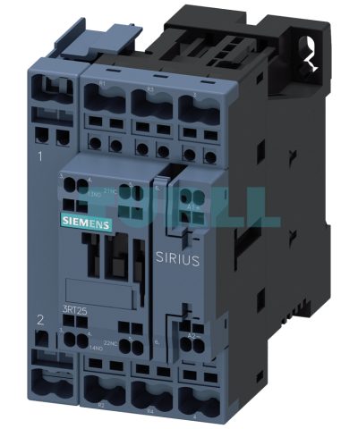 Siemens 3RT2526-2BG40 Power Contactor 25A, 11 kW / 400V, 4-Pole, 125V DC