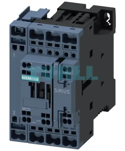 Siemens 3RT2526-2BG40 Power Contactor 25A, 11 kW / 400V, 4-Pole, 125V DC