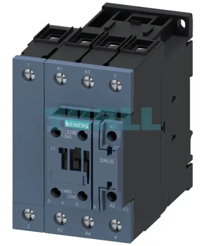 Siemens 3RT2536-1AF00 Power Contactor AC-3, 41A, 22kW/400V, 4-Pole, 110V AC, S2 Size