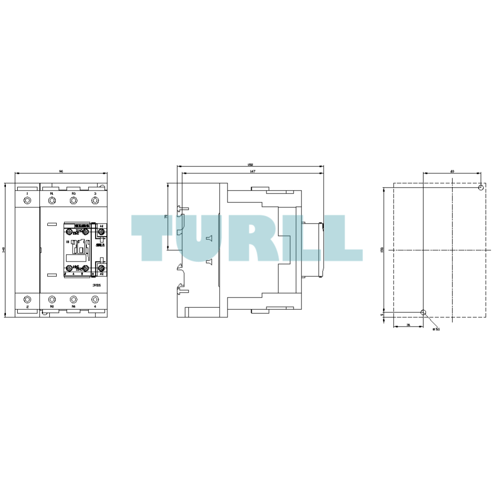 Siemens 3RT2544-1AB00 Power Contactor 65A, 4-Pole, 30kW, 24V AC, AC-3 Original Brand New 4 Siemens 3RT2544-1AB00 Power Contactor 65A, 4-Pole, 30kW, 24V AC, AC-3