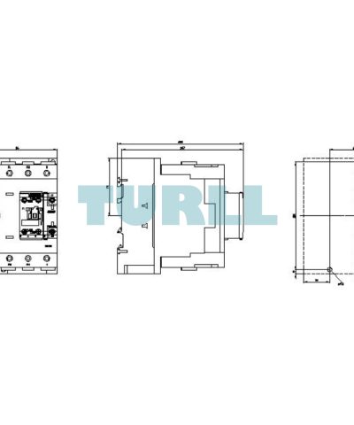 Siemens 3RT2544-1AP00 Power Contactor 65A, 30kW, 4-Pole, 230V AC, Screw Terminal