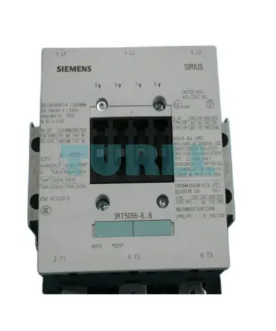Siemens 3RT5056-6AV36 Contactor 380…420V AC/DC, 3-Pole, S6 Contactor, 2NO + 2NC Contact