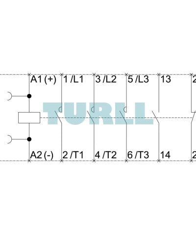 Siemens 3RT6026-1BW40 Contactor DC 48 V, AC-3 11 kW/400 V, 3-Pole, S0 Size