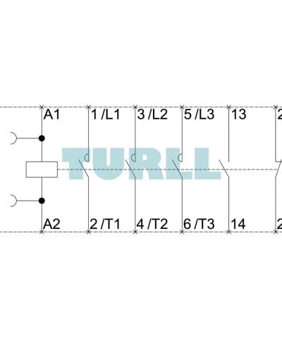 Siemens 3RT6028-1AM00 AC Contactor 220V, 50Hz, 18.5kW, 3-Pole with Auxiliary Contact