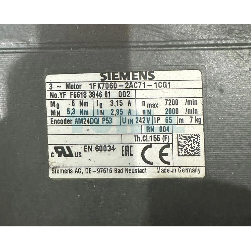 1FK7060-2AC71-1CG1 SIEMENS Exclusive SIMOTICS S Synchronous Motor Original Brand New 2 1FK7060-2AC71-1CG1 SIEMENS SIMOTICS S 1.1kW Synchronous Motor