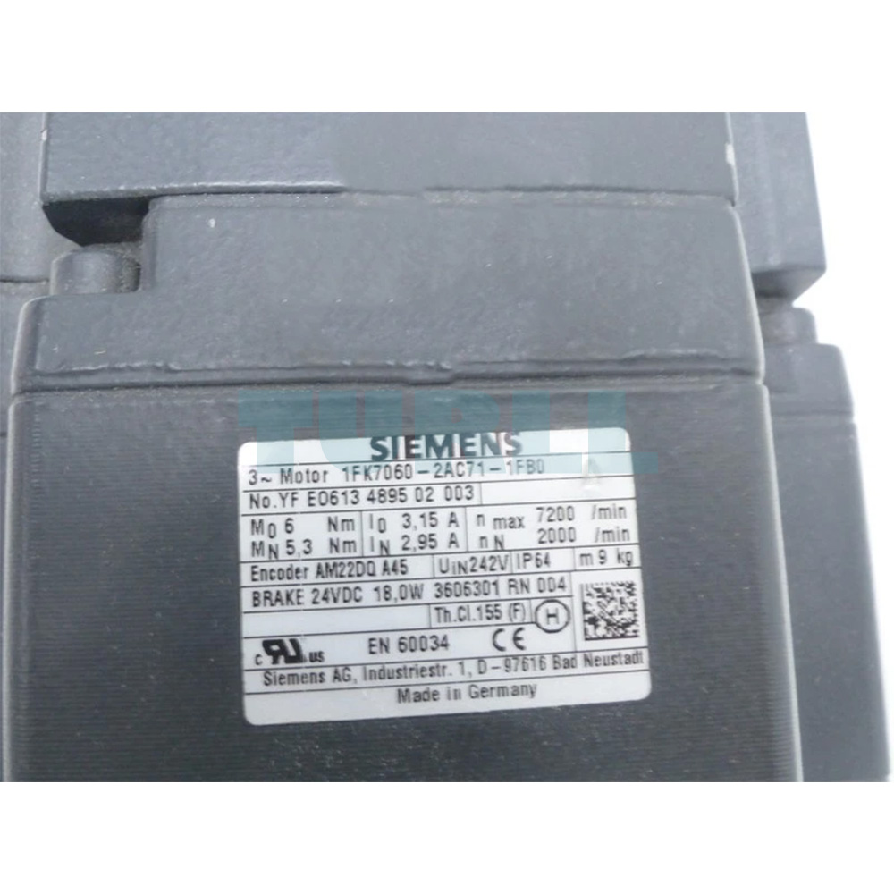 1FK7060-2AC71-1FB0 SIEMENS Exclusive SIMOTICS S Synchronous Motor Original Brand New 3 1FK7060-2AC71-1FB0 SIEMENS SIMOTICS S Synchronous Motor