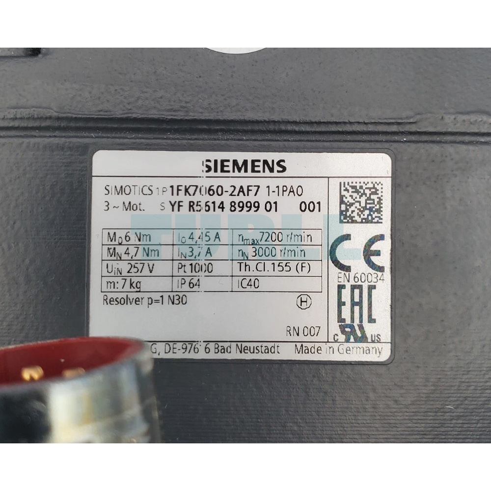 1FK7060-2AF71-1PA0 SIEMENS Exclusive SIMOTICS S Synchronous Motor Original Brand New 4 1FK7060-2AF71-1PA0 SIEMENS SIMOTICS S Motor
