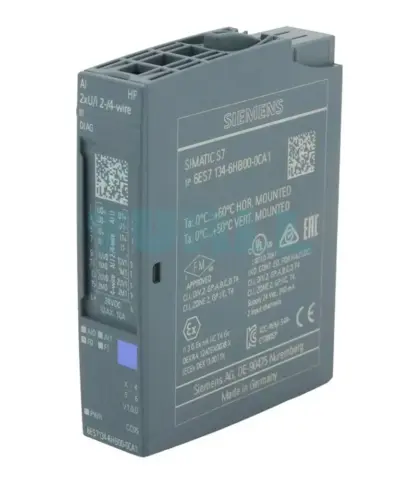 Siemens 6ES7134-6HB00-0CA1 SIMATIC ET 200SP Analog Input Module AI 2x U/I High Feature