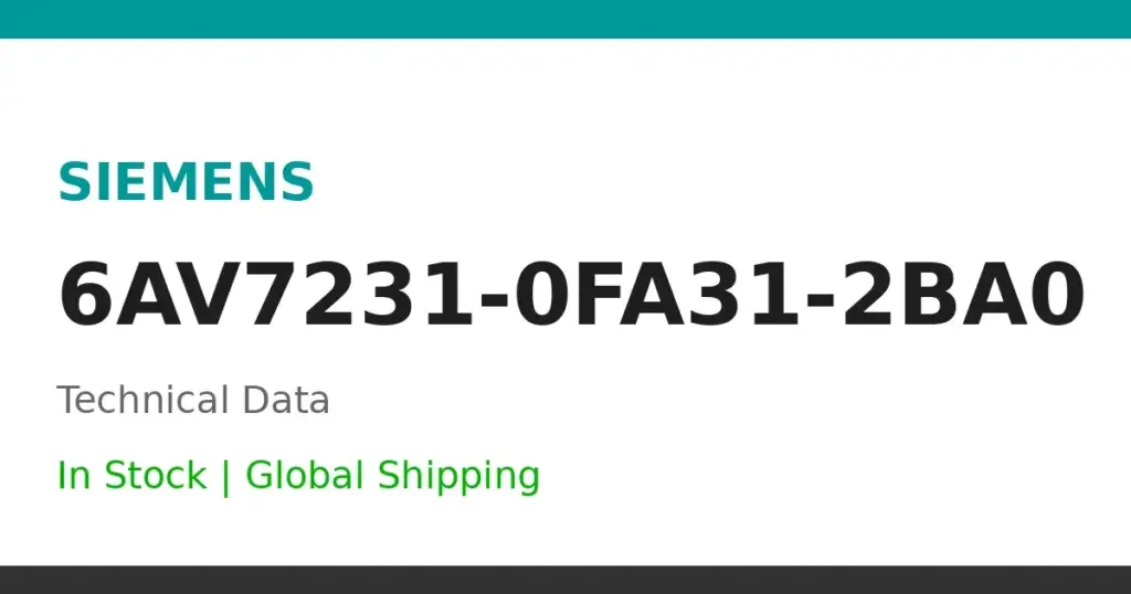 6AV7231-0FA31-2BA0