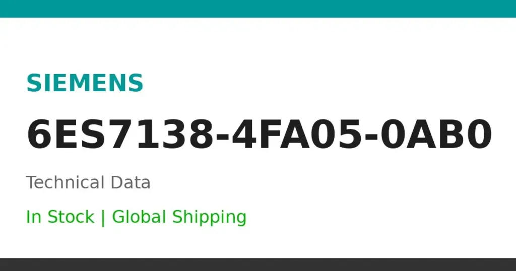 6ES7138-4FA05-0AB0
