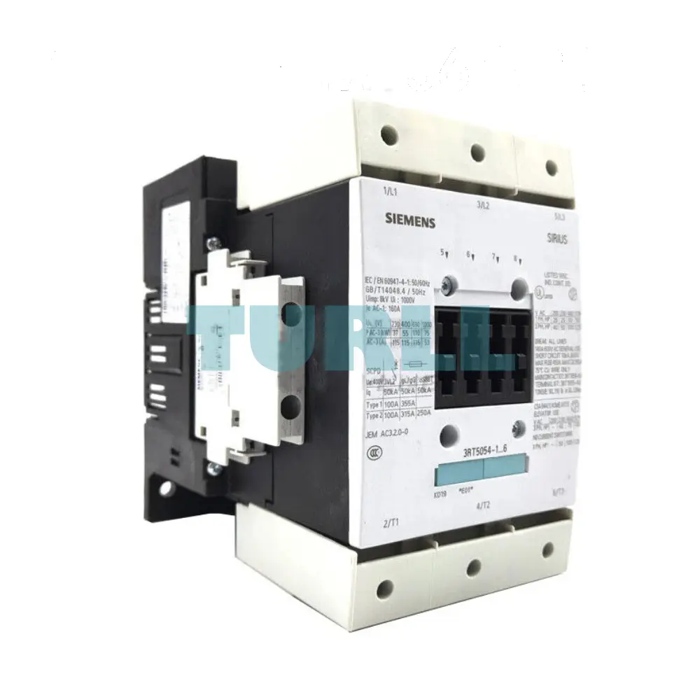 Siemens 3RT5054-1AV36 Contactor 380–420V AC/DC, 3-Pole, 2 NO + 2 NC Contacts, S6 Size Original Brand New 1 Siemens 3RT5054-1AV36 Contactor 380–420V AC/DC, 3-Pole, 2 NO + 2 NC Contacts, S6 Size