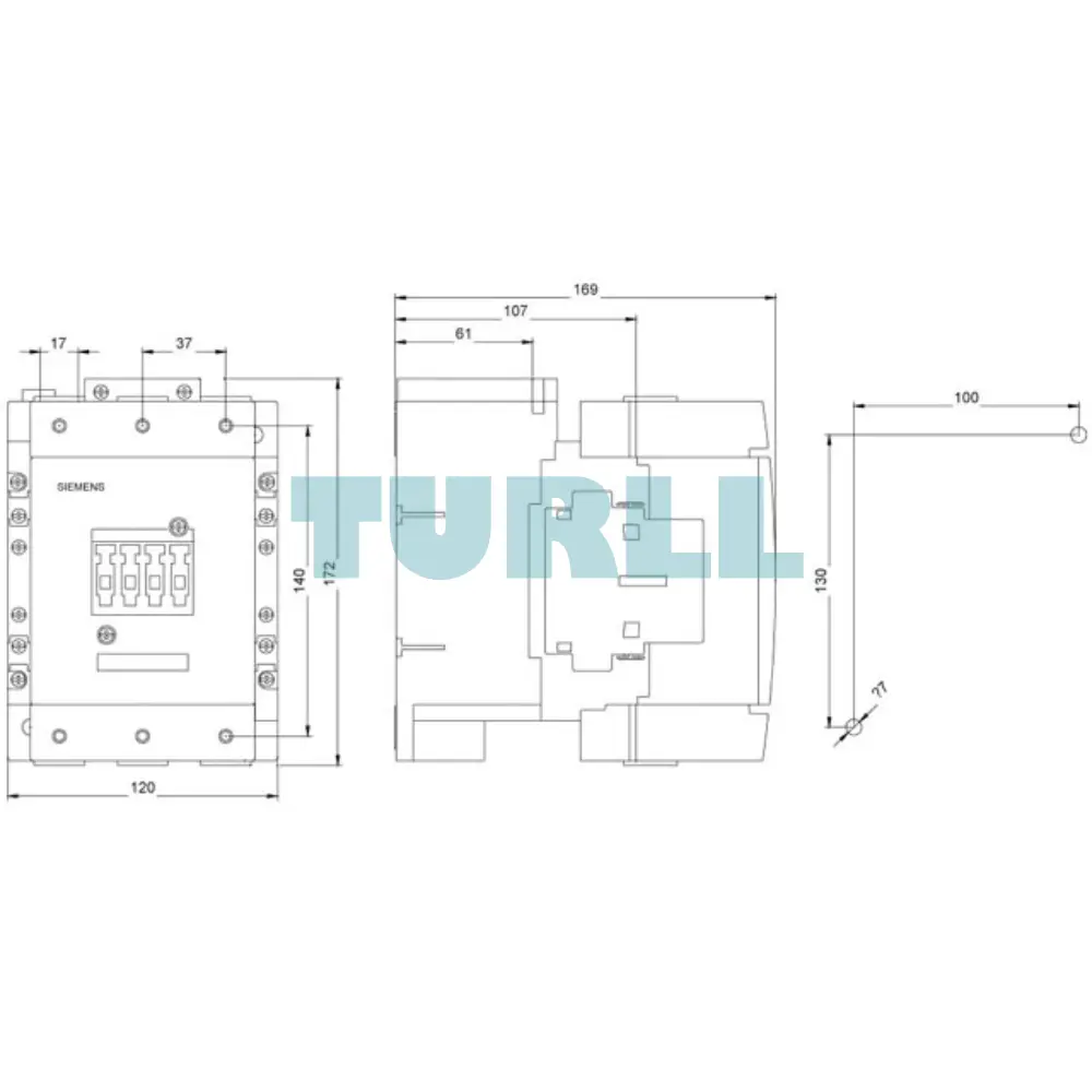 Siemens 3RT5054-1AV36 Contactor 380–420V AC/DC, 3-Pole, 2 NO + 2 NC Contacts, S6 Size Original Brand New 4 Siemens 3RT5054-1AV36 Contactor 380–420V AC/DC, 3-Pole, 2 NO + 2 NC Contacts, S6 Size