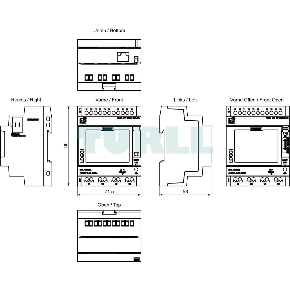 6ED1052-1HB08-0BA3 SIEMENS Exclusive LOGO! 24RCE Original Brand New 5 6ED1052-1HB08-0BA3 SIEMENS LOGO! 24RCE Logic Module