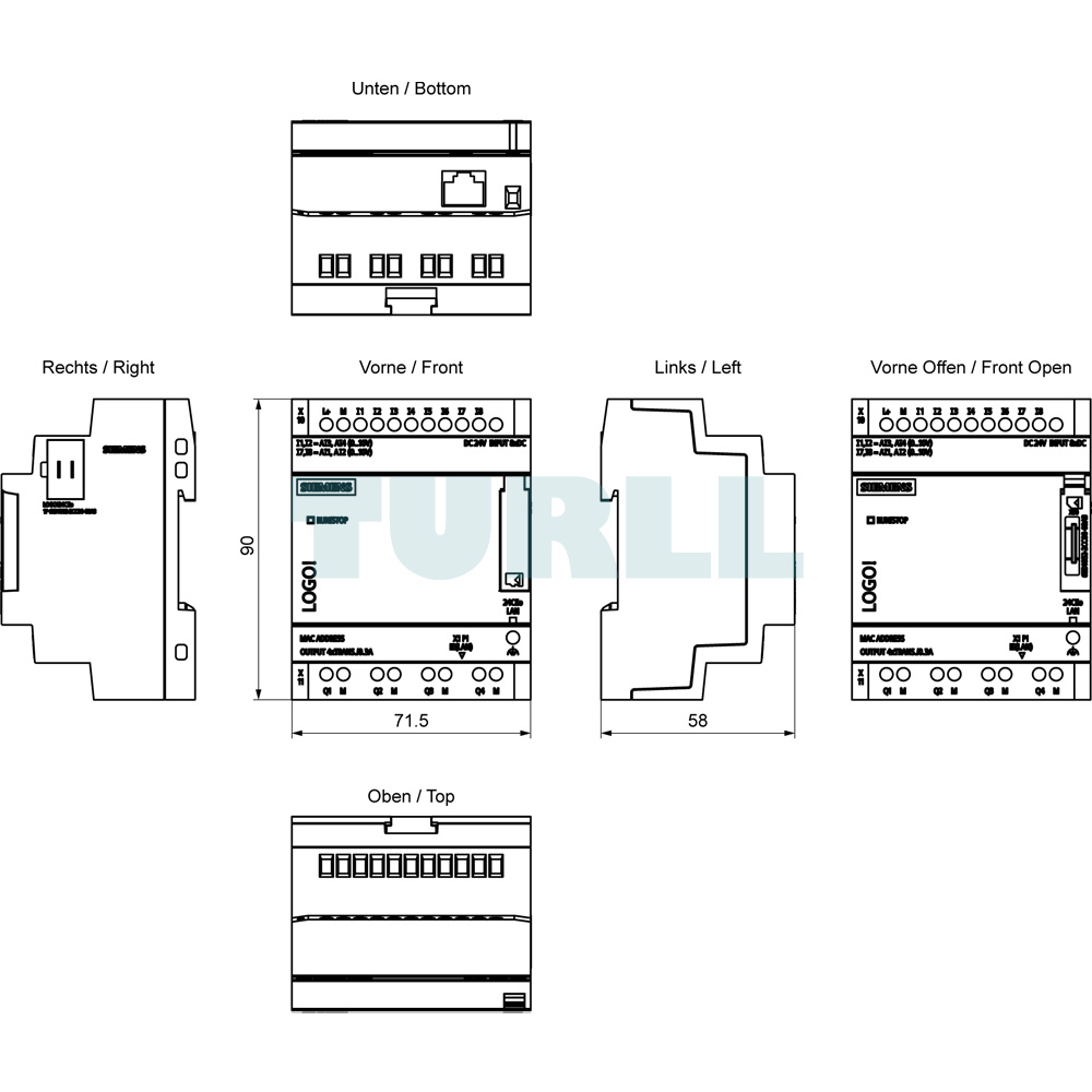 6ED1052-2CC08-0BA3 SIEMENS Exclusive LOGO! 24CEo Original Brand New 2 6ED1052-2CC08-0BA3 SIEMENS LOGO! 24CEo Logic Module