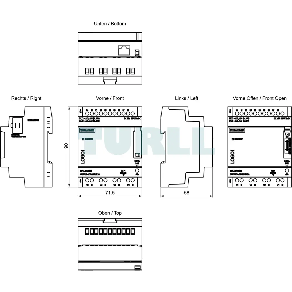 6ED1052-2CC08-0BA3 SIEMENS Exclusive LOGO! 24CEo Original Brand New 2 6ED1052-2CC08-0BA3 SIEMENS LOGO! 24CEo Logic Module